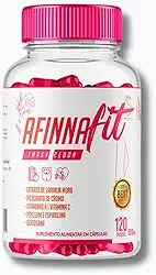 AfinnaFit Premium - Psyllium, Morosil Laranja Moro, Picolinato de Cromo, Spirulina, Quitosana e Vitaminas A & C - 120 Cápsulas 500mg