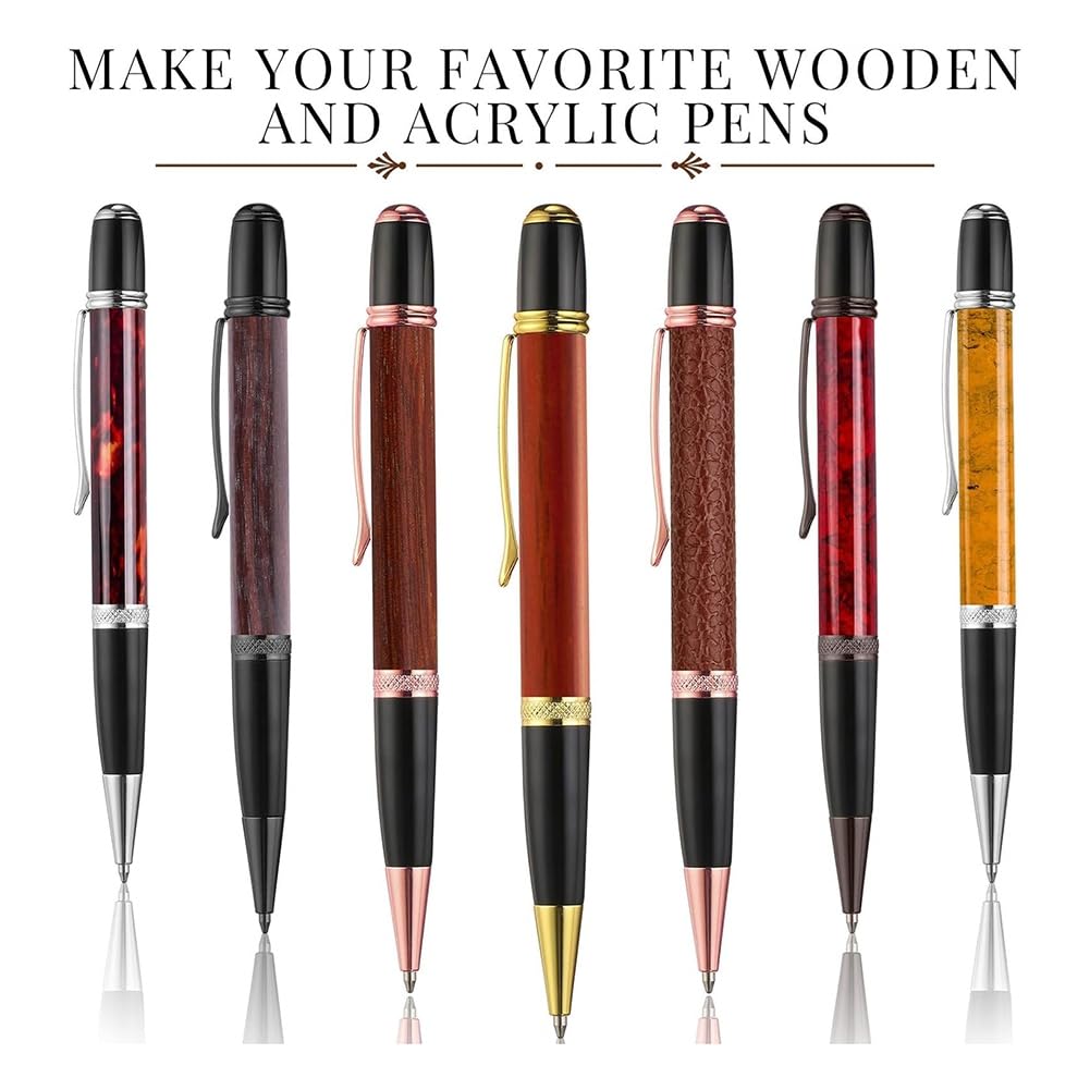 Woodturning Pen Kit Twist Ballpoint Pen Kit DIY Classroom Accessory Student Gift