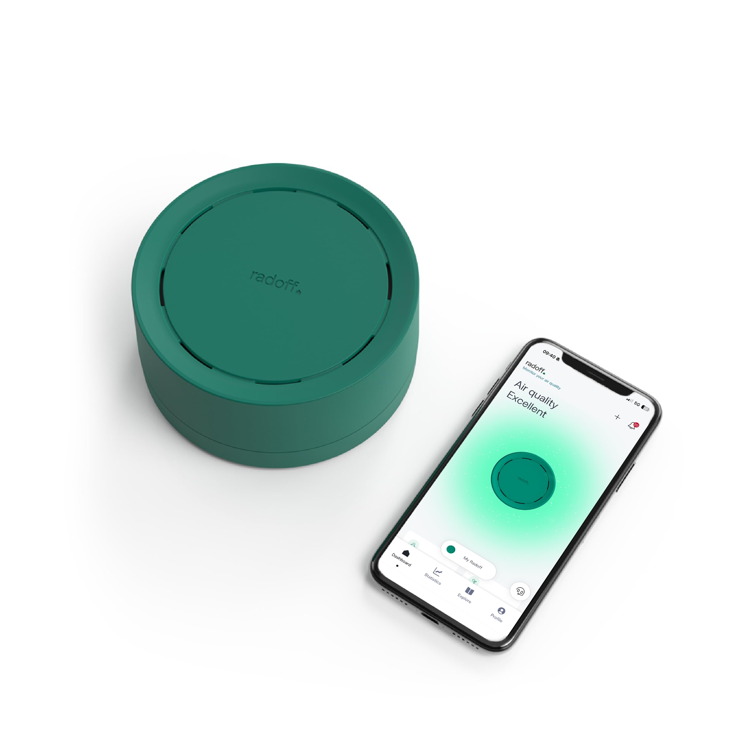 Radoff Now: mesure CO2, COV, PM, température et humidité - Wi-Fi