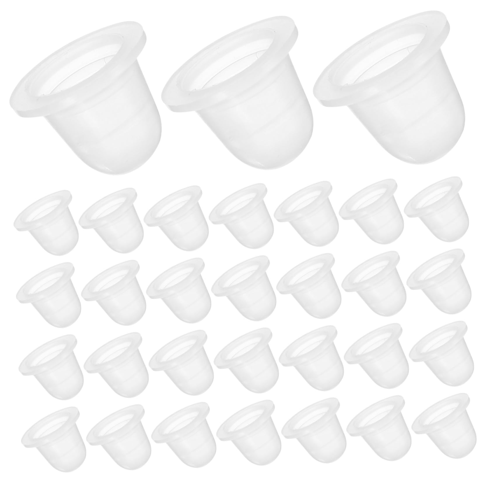 FRCOLOR 800pièces Cupules Silicone u Pour Encre Pour Tatouage Et Maquillage Permanent Utilisation Recyclable