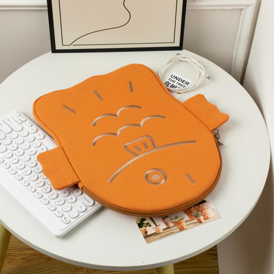 Funda Puffy Y2K Cutecore para Laptop 13 Pulgadas Naranja miniatura 6