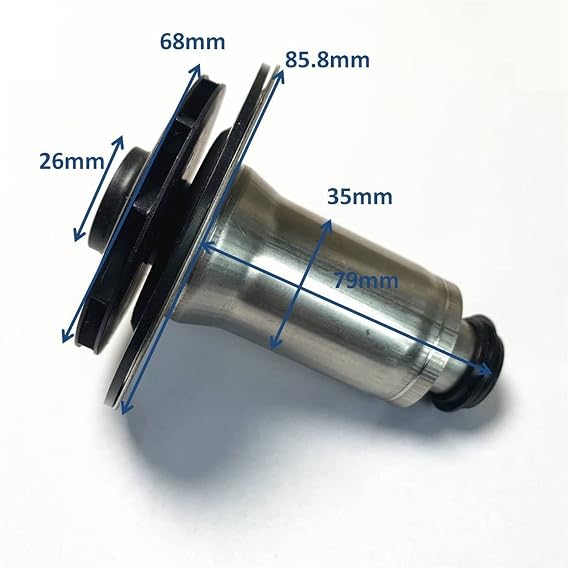 Adjustable Small Submersible Pump Gas Boiler Water Circulation Pump Motor Rotor Water Leaves for Wilo Apply to Power 63W~83W