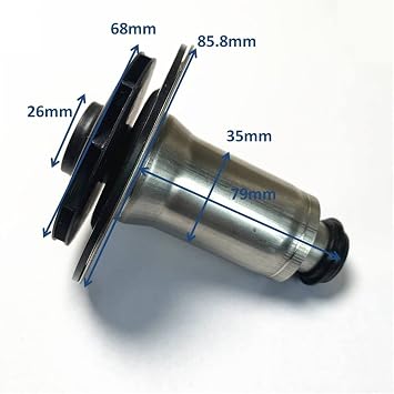 Adjustable Small Submersible Pump Gas Boiler Water Circulation Pump Motor Rotor Water Leaves for Wilo Apply to Power 63W~83W