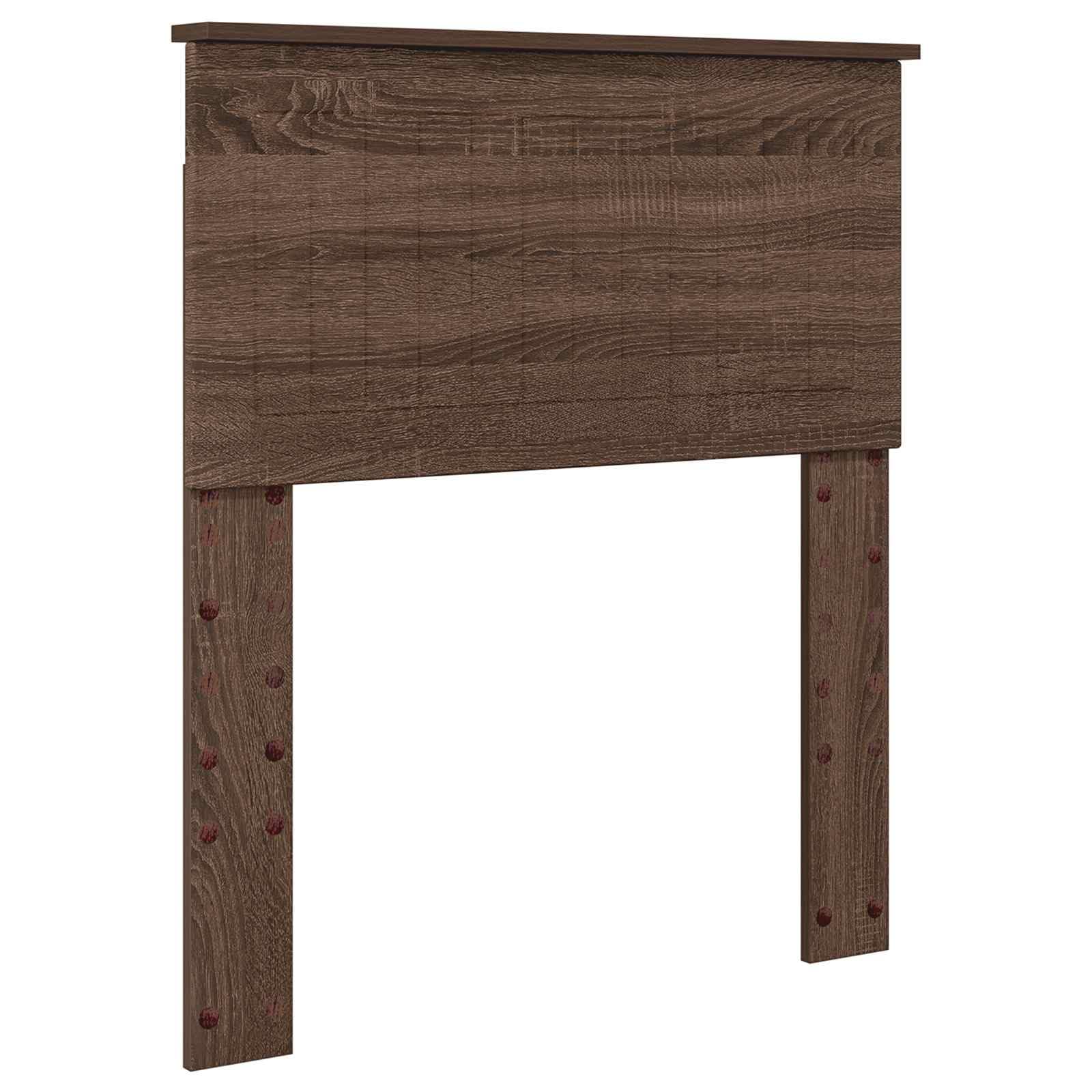 Madera con cajones dormitorio moderno Roble Marrón y Plata 193 x 78 x 90 cm