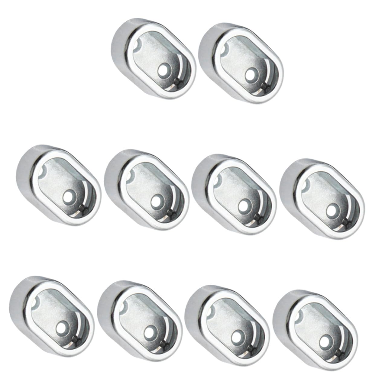 Ciieeo 10pcs Wardrobe Clothes Rail Holder Heavy Duty Rail Base Bracket for Closet Laundry Wardrobe Storage Resistant Design