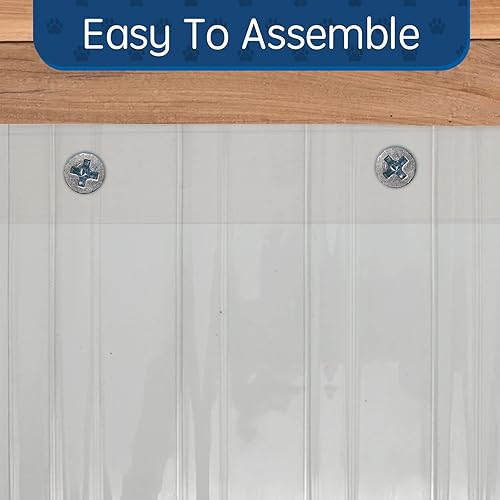 Miniatura 5 de Tiras de repuesto para puerta de perrito, 0.08 pulgadas de grosor, fácil de cortar, tira de vinilo de plástico transparente para puerta de perro o