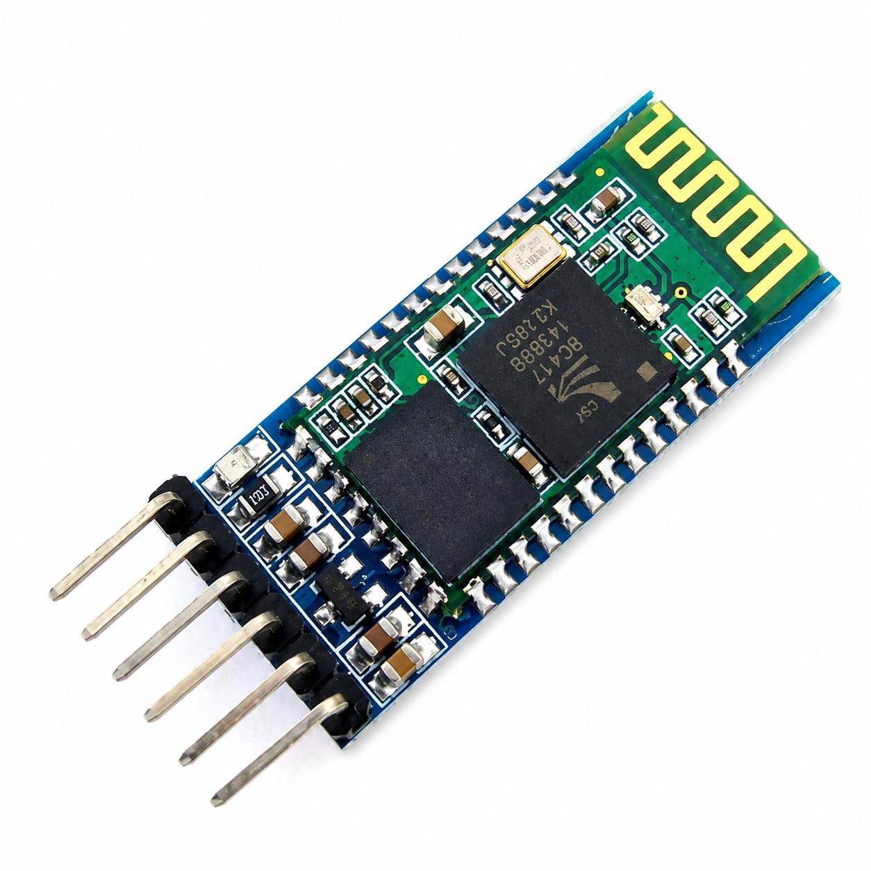 HC-05 Wireless Bluetooth RF Transceiver Module, 6-Pin UART TTL Serial Communication Board for Microcontrollers, Robotics, Home Automation and DIY Electronics Projects, Pack of 1-image-4