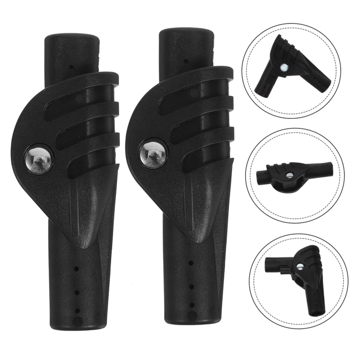 Yardwe Joints de Tente connecteur de Support de Tente connecteurs de Construction de Tente Joint de Bricolage pour Tige de Support Fournitures de Tente de Camping Nylon Black