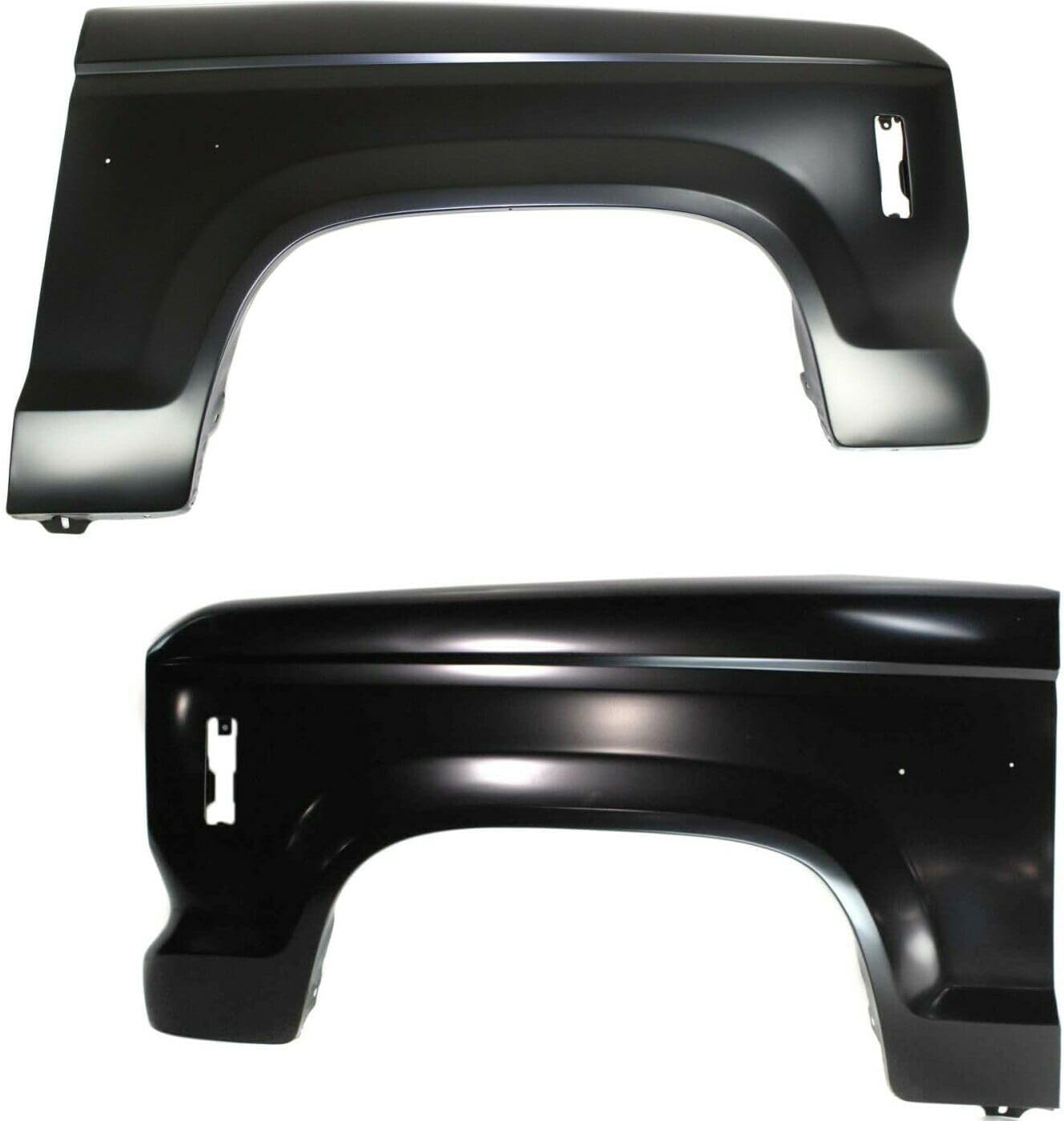 MANCHE 2pcs Quarter Panel Front Left Driver Right Passenger Side Primed Steel without Molding Holes for Ford for Bronco II 1984-1988 for Ranger 1983-1988 with Turn Signal Light Hole