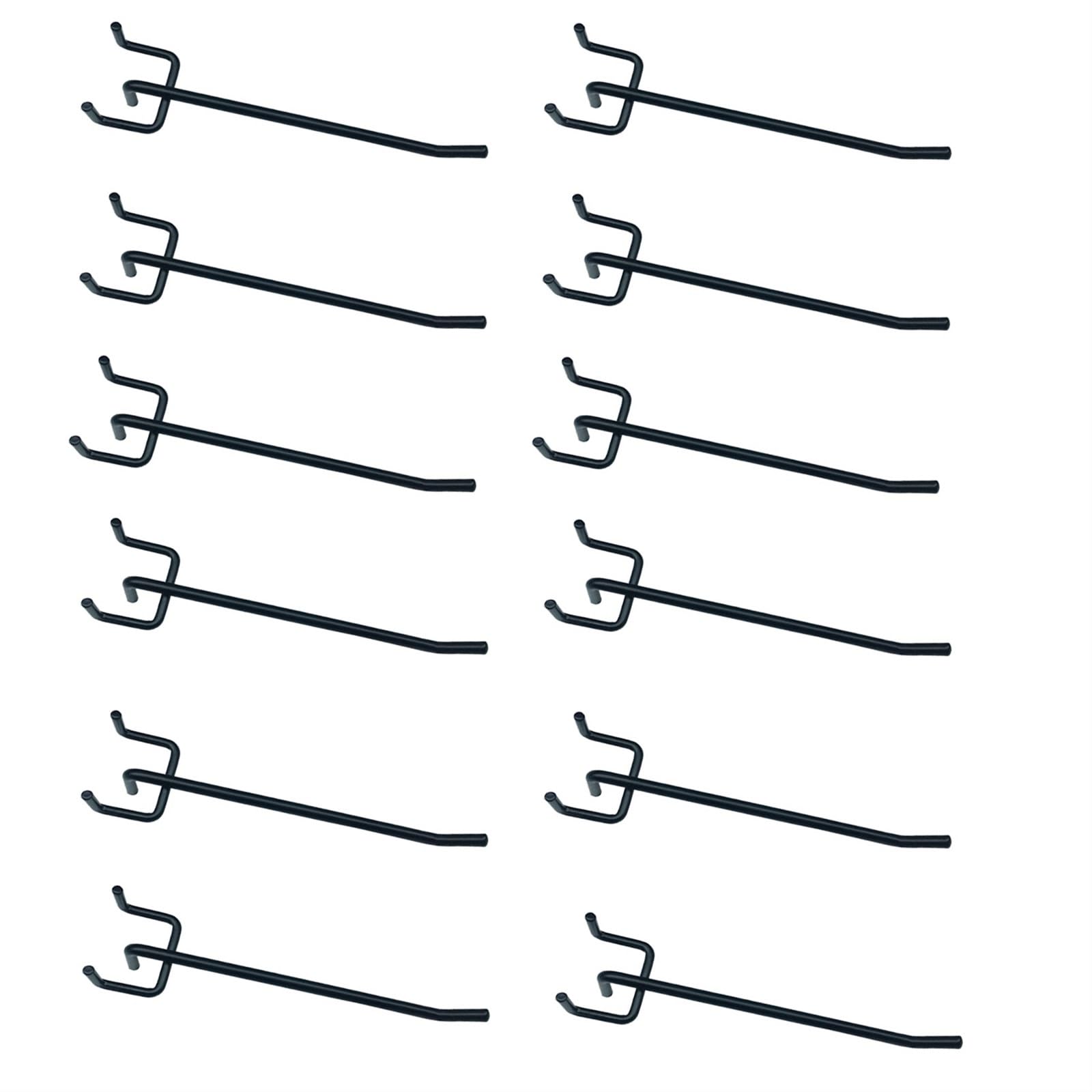 Wall panel hooks, 12pc Pegboard Hooks Shelving Hooks,Peg Board Wall Hooks,Hanging Holders Peg Wall Hooks proof Peg Board Tool Utility Hooks Fit 1/4" or 1/8"(10cm/3.94in)