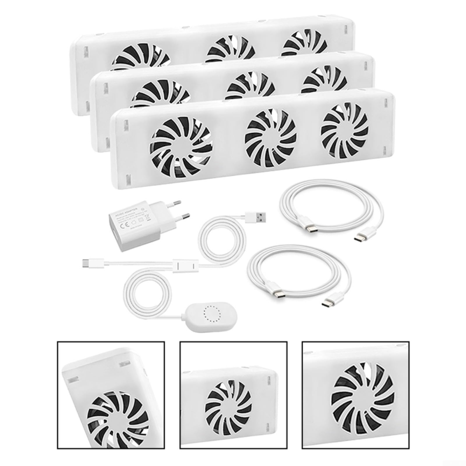 Ventilatore di riscaldamento – Ventola di raffreddamento – Smart Booster Fan – Montaggio sotto radiatore – senza piedi – Certificazione CE, ERP, RoHS e REACH (Extension kit)