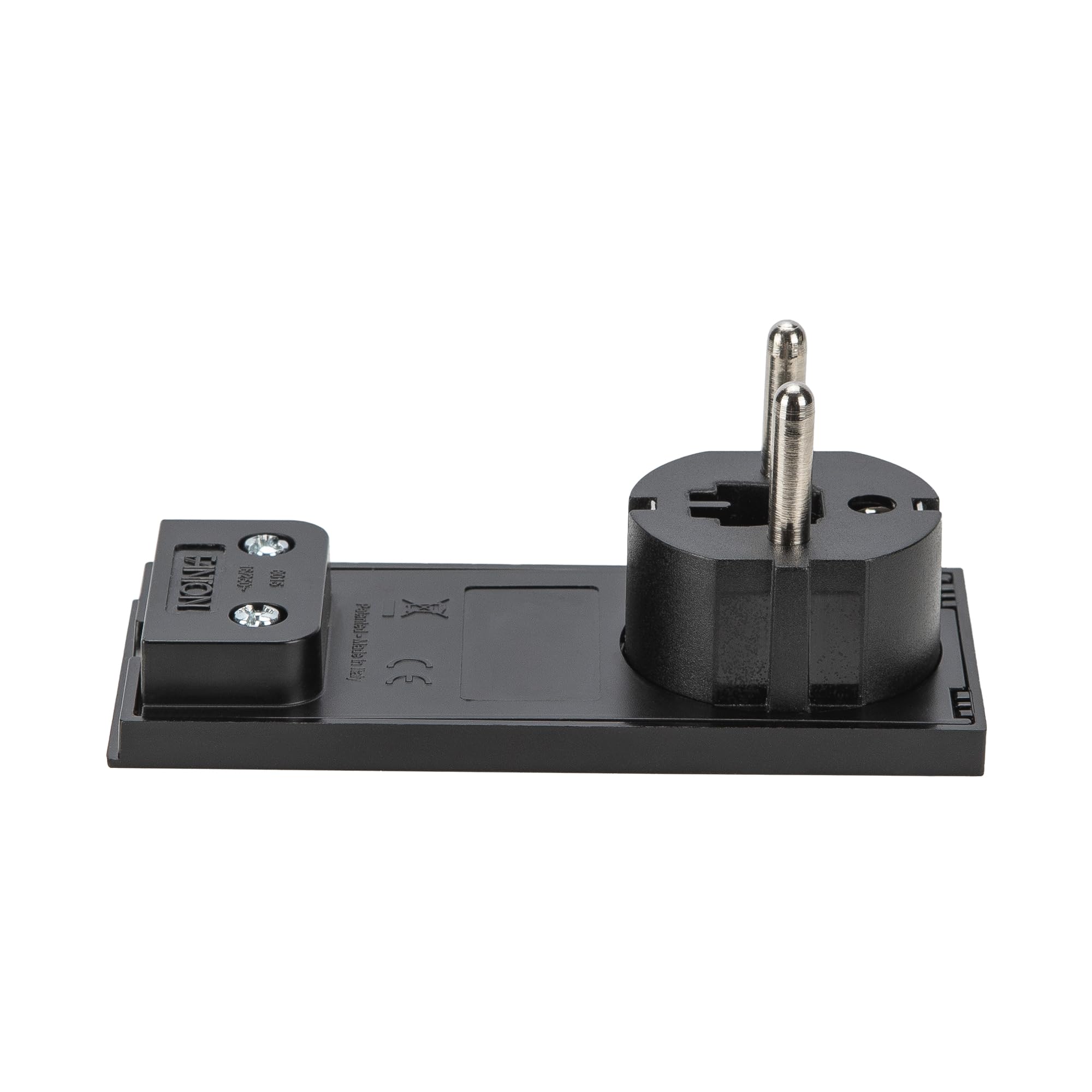 FANTON 80066 Spina schuko piatta salvaspazio orientabile 2P+T 16A angolare mod. CLOCK