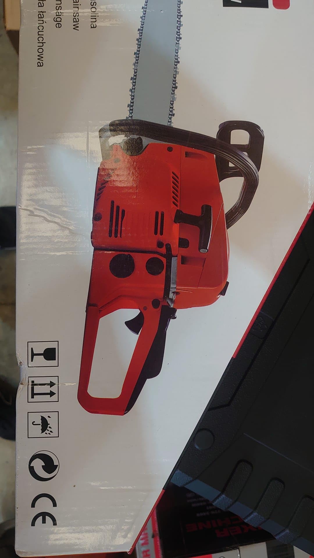 SVE Motosierra de Gasolina 52cc con Hoja de 50 cm – Arranque Rápido, Baja Vibración, Cadena de Alto Rendimiento, Ideal para Tala, Poda y Corte de Madera