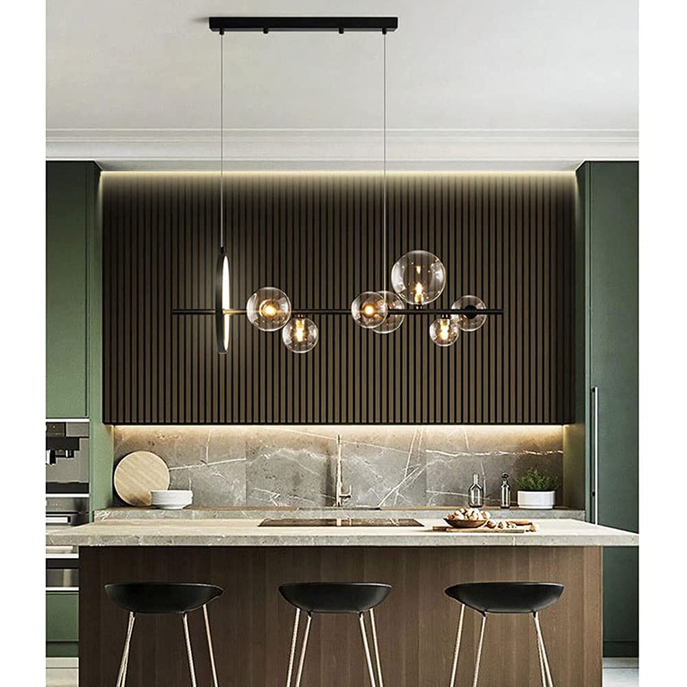Lampadario Moderno A LED, Sfera Di Vetro G9 Per Tavolo Da Pranzo, Nordico Soggiorno, Apparecchio Per Illuminazione Interna