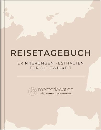 Reisetagebuch mit vorbereiteten Seiten zum Ausfüllen