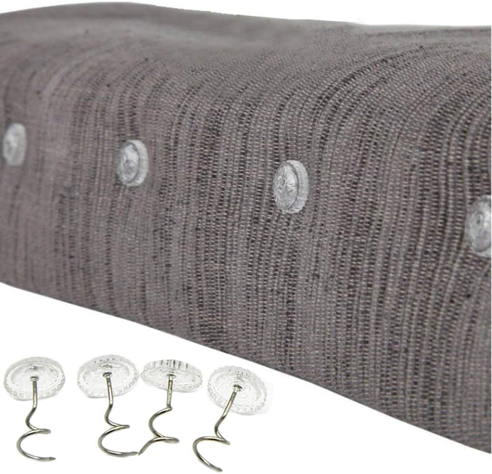100 Pcs Bed Skirt Pins Upholstery Tacks | Clear Head Twist Pins for Upholstery, Slipcovers and Bedskirts