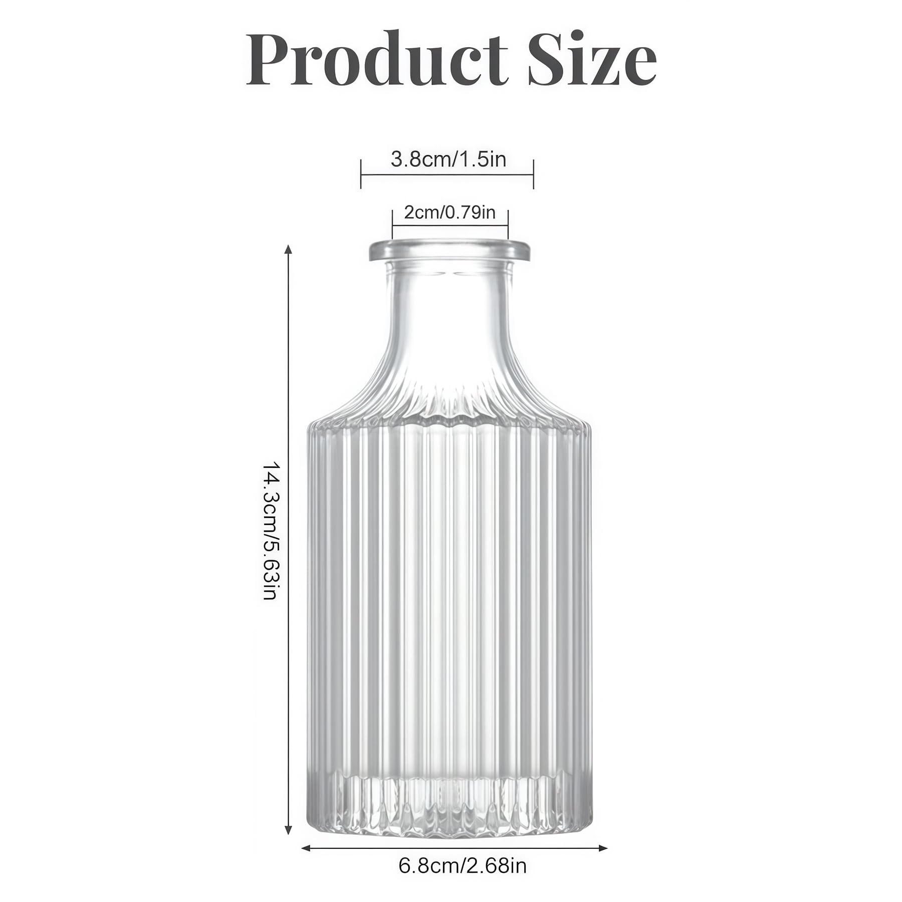 Sourcing Map Flacone Diffusore Vuoto In Vetro, 140 Ml
