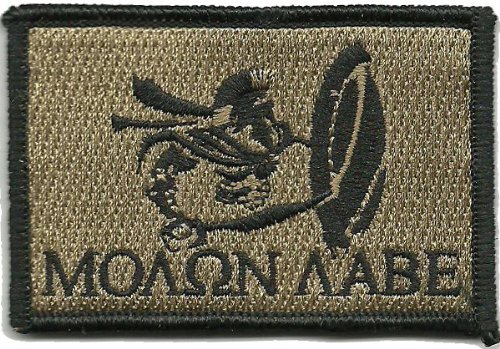 Spartan - Molon Labe Tactical Patch - Coyote by Gadsden and Culpeper