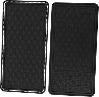 Mikinona 2 Pçs Tapete Antiderrapante Suportes De Telefone Celular Para Montagem De Telefone De Carro Para Painel De Carro Suporte De Telefone Tapetes De Painel De Carro Tapete De Painel De