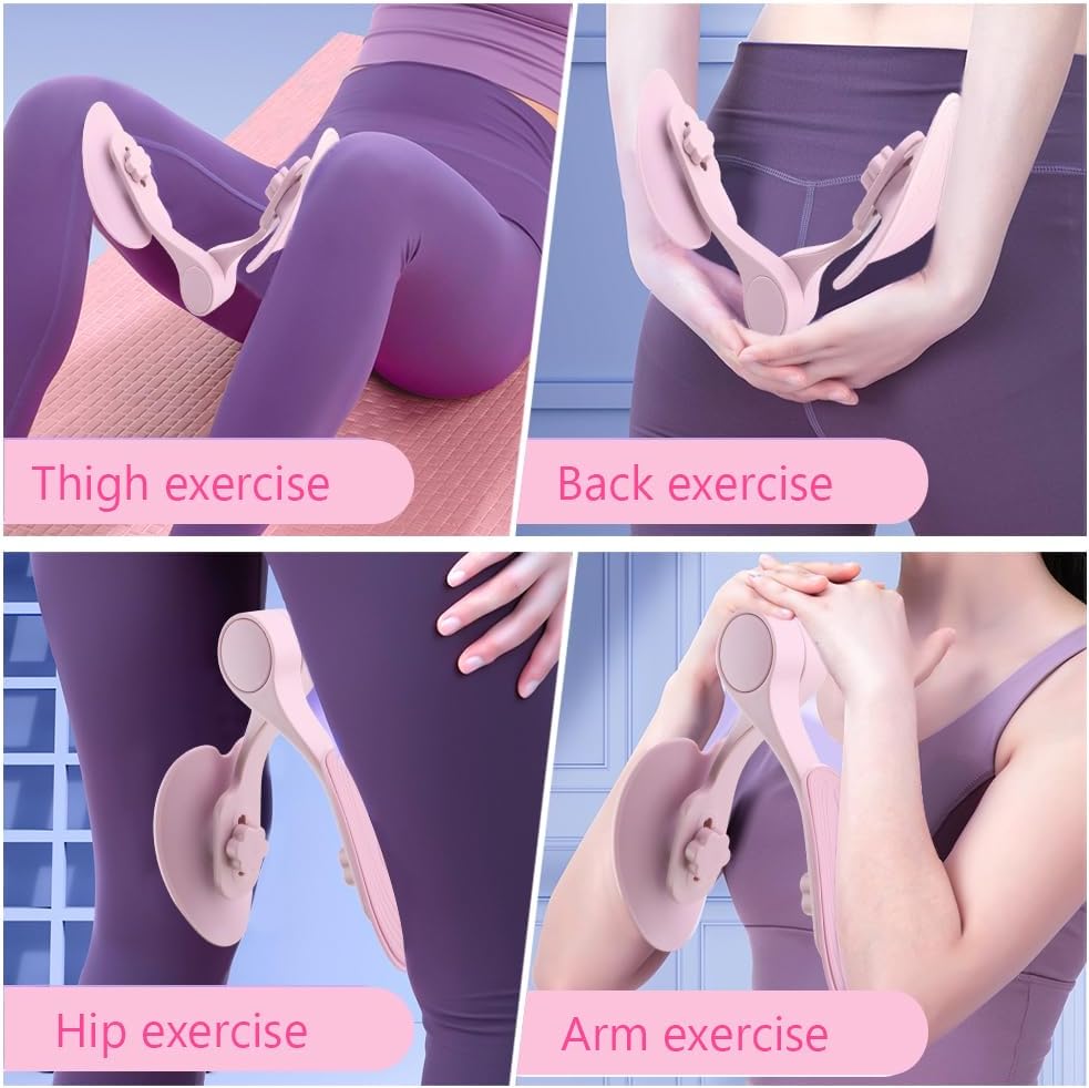 太ももマスターヒップトレーナーケーゲルエクササイズ、骨盤底筋トレーナー、ヨガ抵抗バンド付き、太ももの内側エクササイズ器具ケーゲルエク