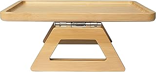 Compact Coffee Table - Fixed-Arm Multi-Function Couch Side Table in Wooden Finish for Small Living Areas, Great for Eating, Drinking, and Relaxing