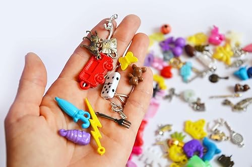 Miniatura 8 de TomToy Baratijas I Spy de doble cara para I Spy Bag, I Spy Bottle, miniaturas mixtas, botones pequeños, cuentas, dijes y objetos, 0.4-1.2 in, juego