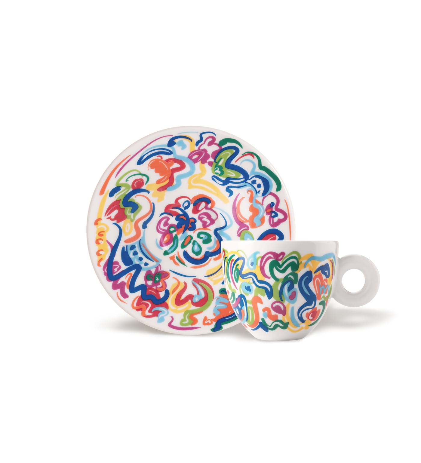 illy Art Collection Sol Calero | 25369 Ein Set mit 2 Cappuccino-Tassen, nummeriert und signiert vom Künstler