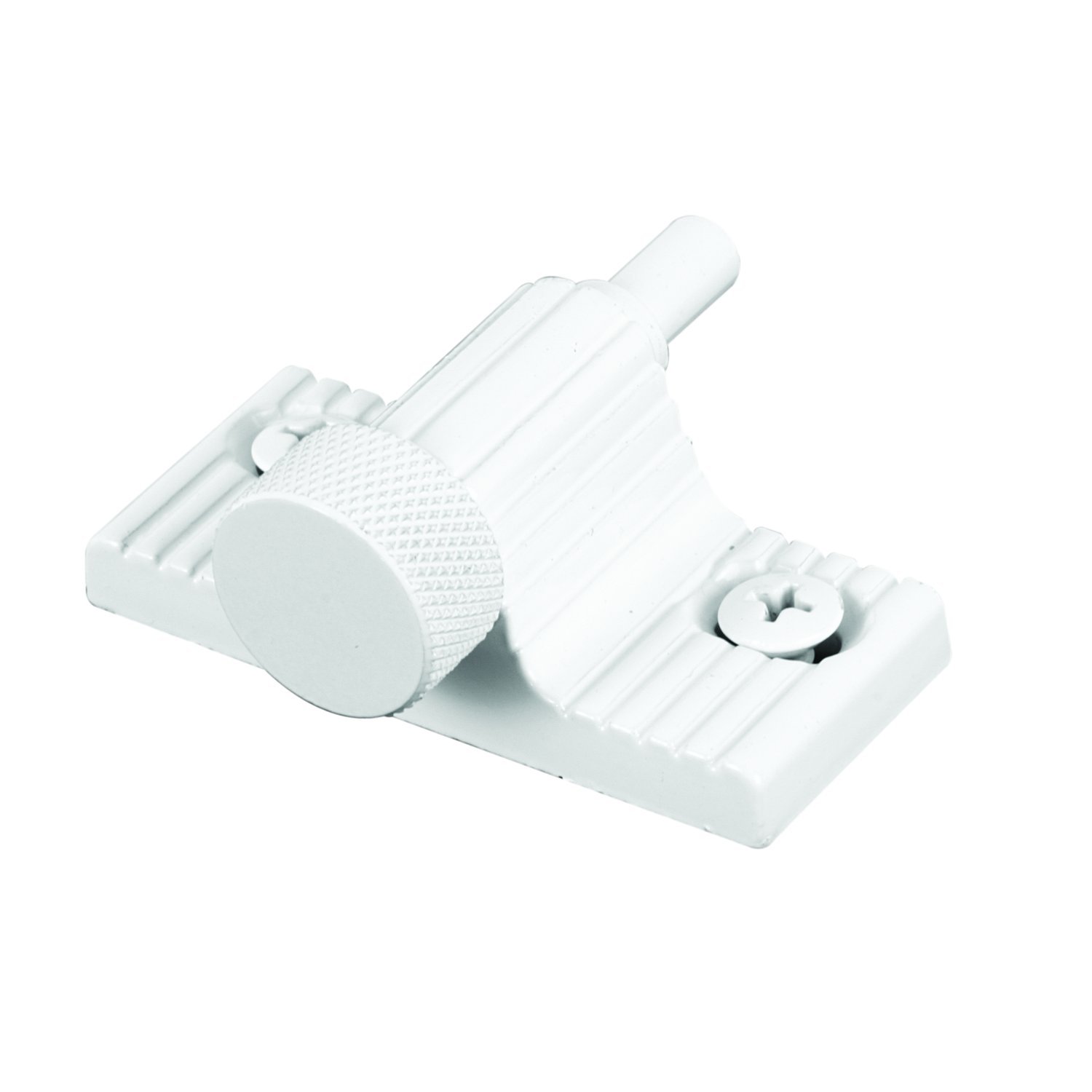 Prime-Line U 9850 Lock, 1 in, Zamac Cast Housing w/Aluminum Bolt, White, Twist-in Action