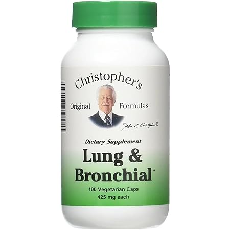 Amazon.com: Lung and Bronchial Formula 100 Capsules : Dr. Christopher's ...
