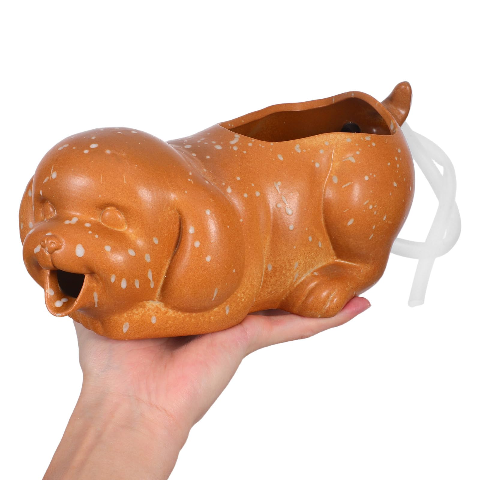Gatuida Ornement Céramique De Jet Eau pour Aquarium Décoration Céramique pour Aquarium Fontaine Pot pour Cour Fontaine De Table