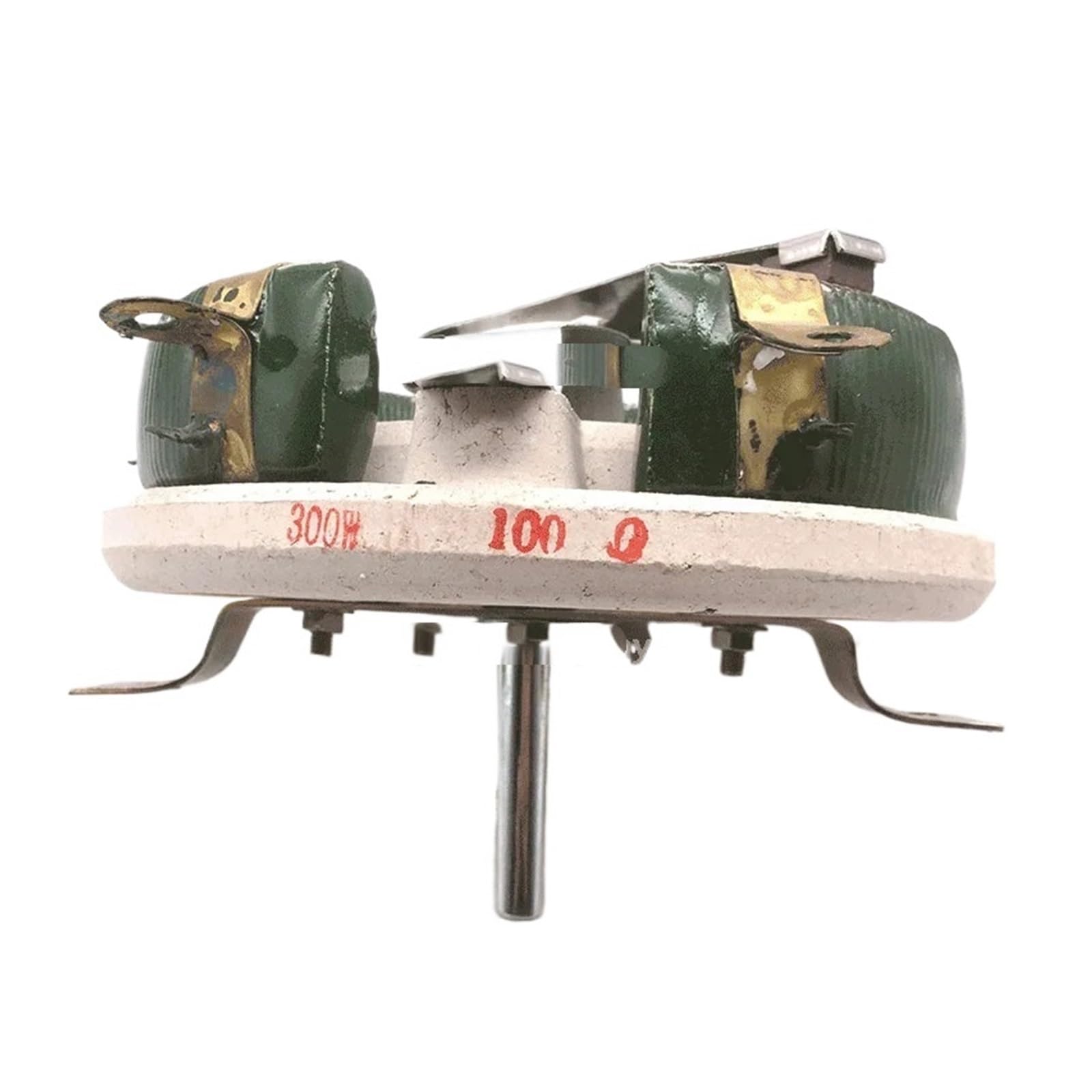Variador de resistencia de alta potencia Reóstato deslizante de 300W. Resistencia bobinada variable giratoria de alta potencia BC1 | R-10 ohm