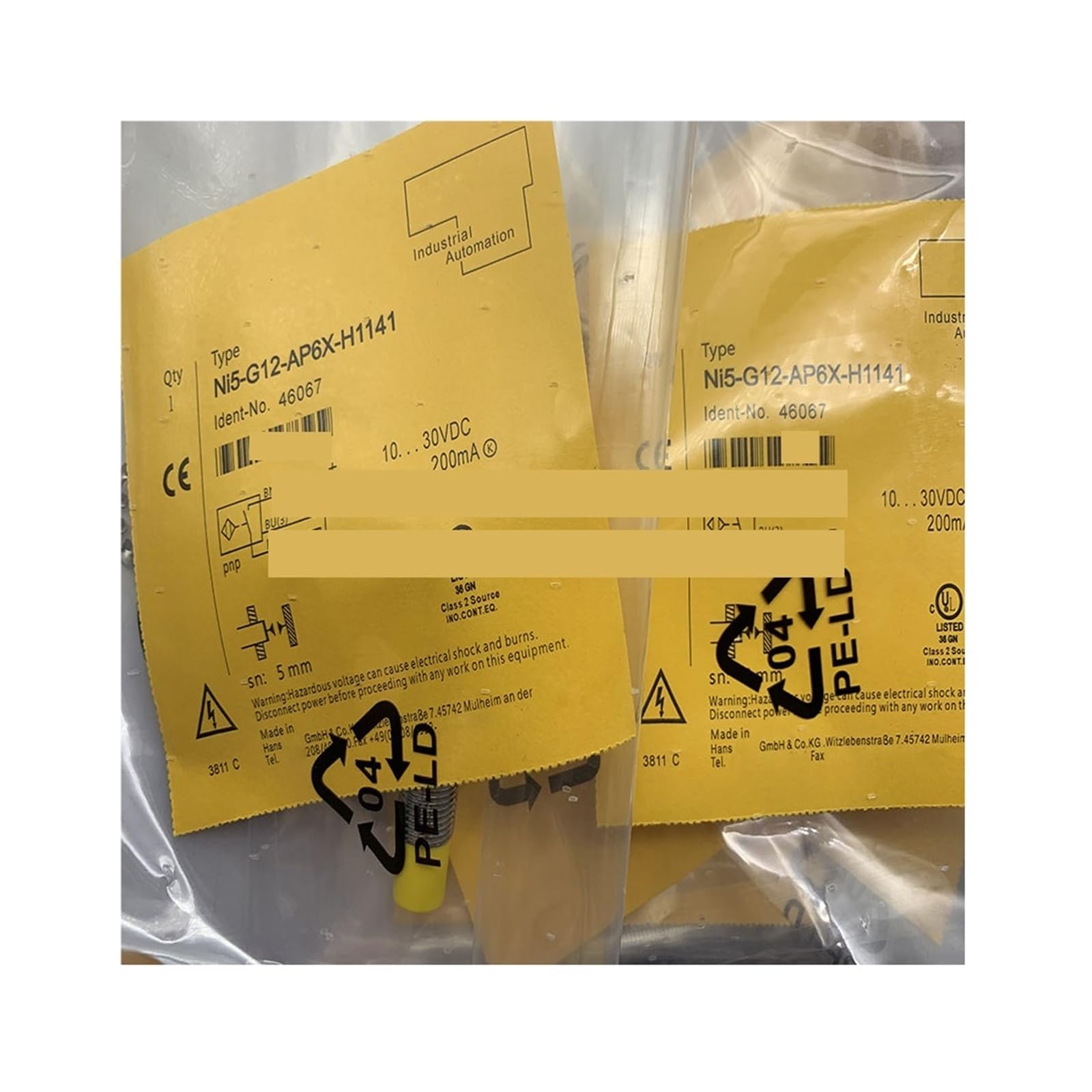 Proximity switch sensor NI4 BI2 NI5-M12-AN6X-H1141 NI5-M12-AN6X(NI4-M12-AP6X-H1141)