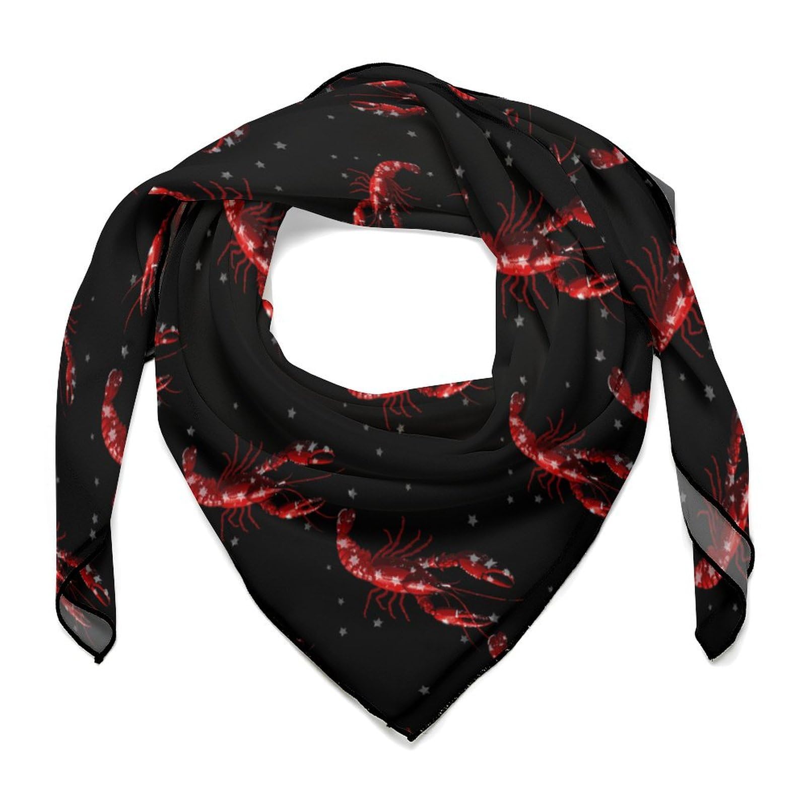 Crawfish Bandanas Multi-Purpose Headbands Scarf Handkerchiefs for Unisex Women Men