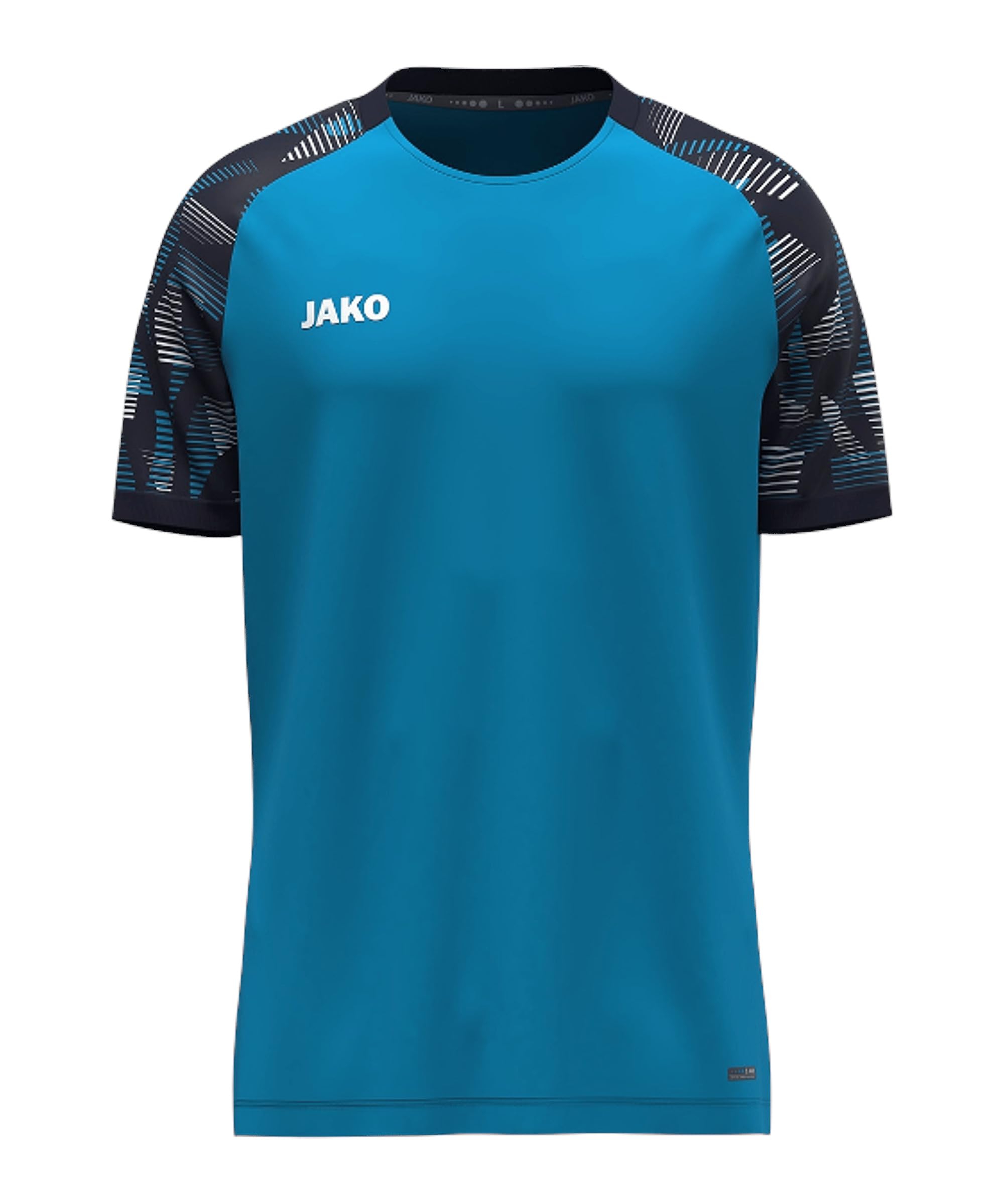 Jako Unisex T-Shirt Sonic, Aqua/Navy, L