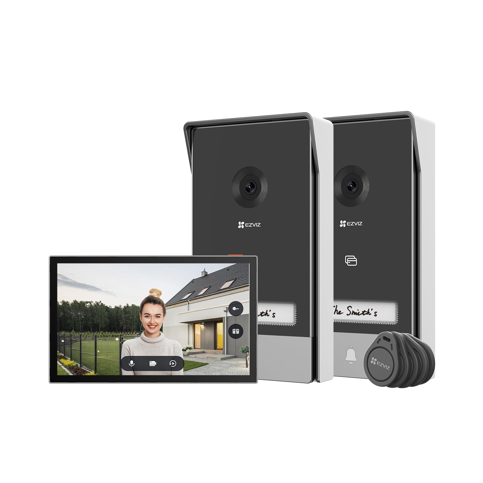 EZVIZ HP7 2K Videocitofono Kit con Citofono x2 e Schermo Tattile a Colori da 7 Pollici — immagine 2 di 14