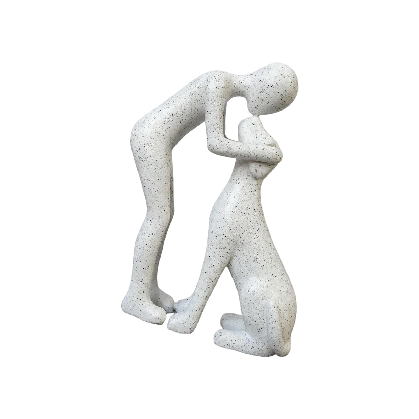 PANGBOER Dog Sculpture, and Dog Statue Figurines Friendship Memorial Dogs Lover Desktop Decorations for Living Room Human and Canine Figurine Ornament for Desk Decoration