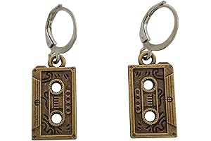 WYGUYO: Retro Cassette Tape Earrings for Vintage Music Lovers