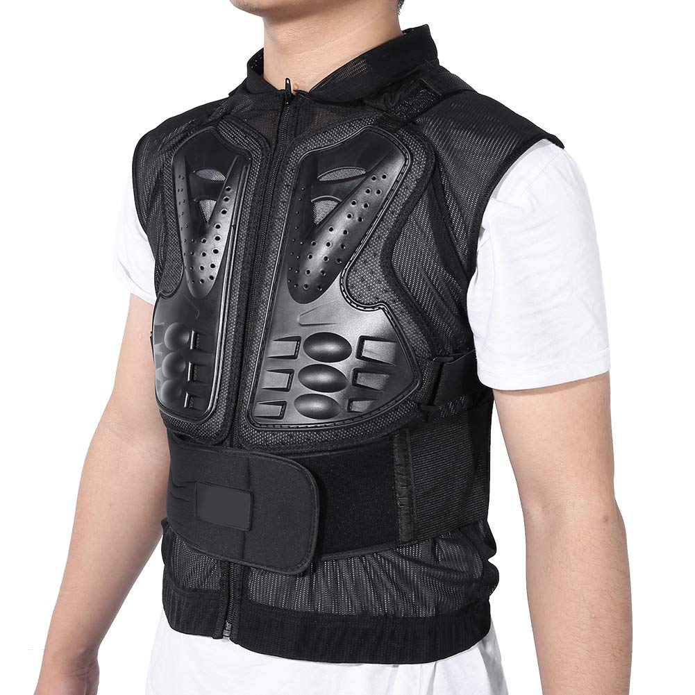 Dioche motorradweste,Bikerweste Herren Protektoren Ärmellose Motorradjack Safety Cruise Jacket, Schutzkleidung für Motorradwestenschutz Riding Skating (M)