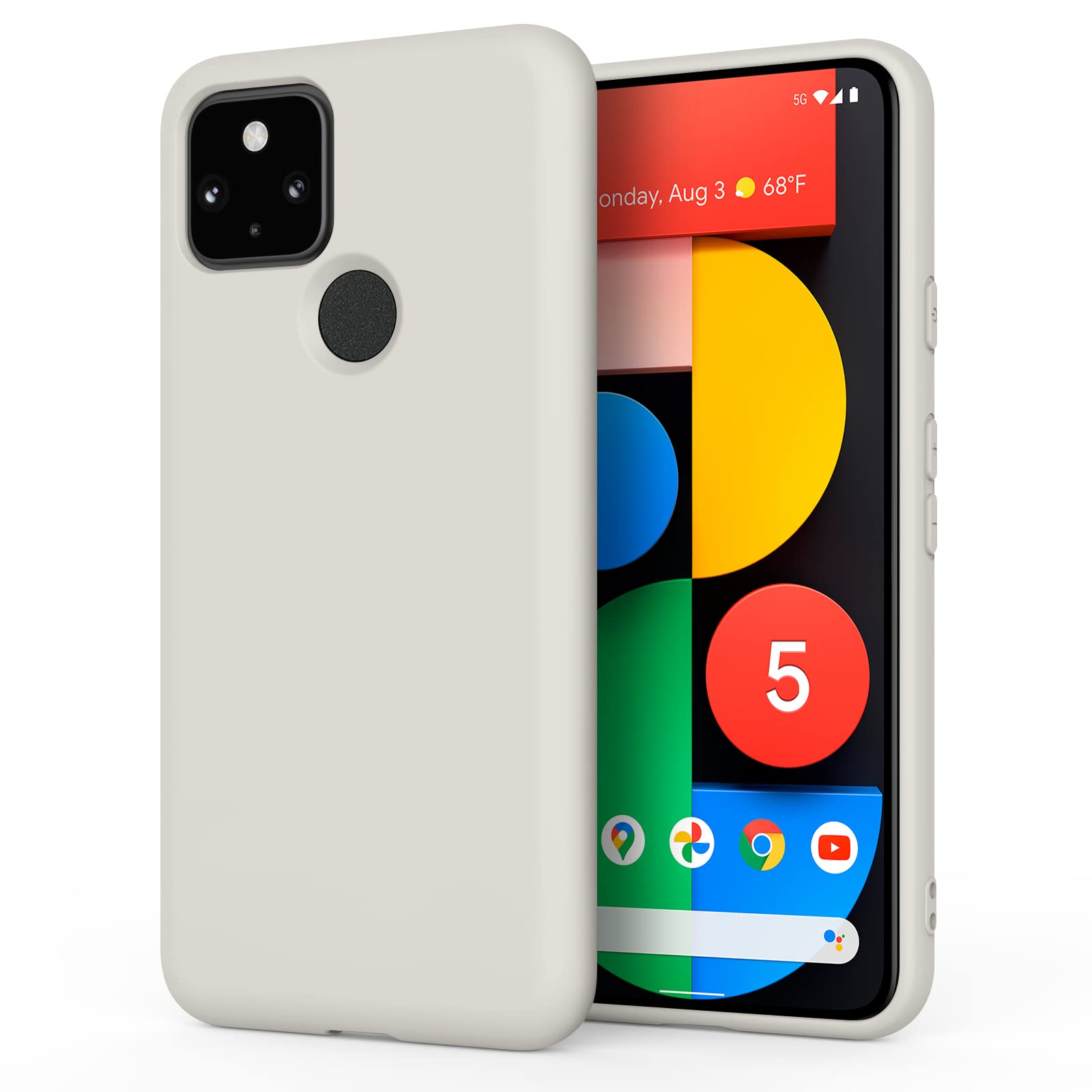 Tobfit TPU Case for Google Pixel 5, Soft Protective Shockproof 