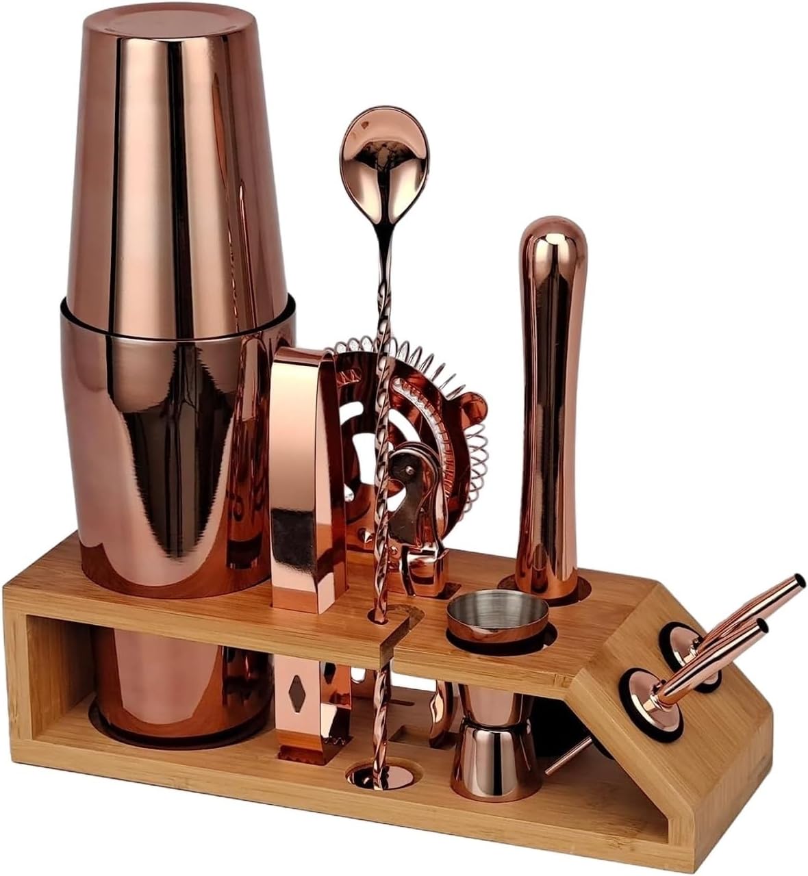 Set de Coctelera Boston de Acero Inoxidable 10 Piezas