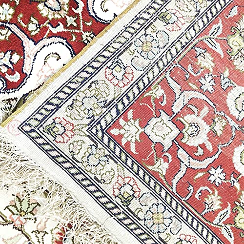 RUG 5x8 Zijde Handgeknipte Georiënteerde Perzische Rug Perzische tapijten Hand Tufted Silk Carpet voor Woonkamer Ouzyu… - Afbeelding 3