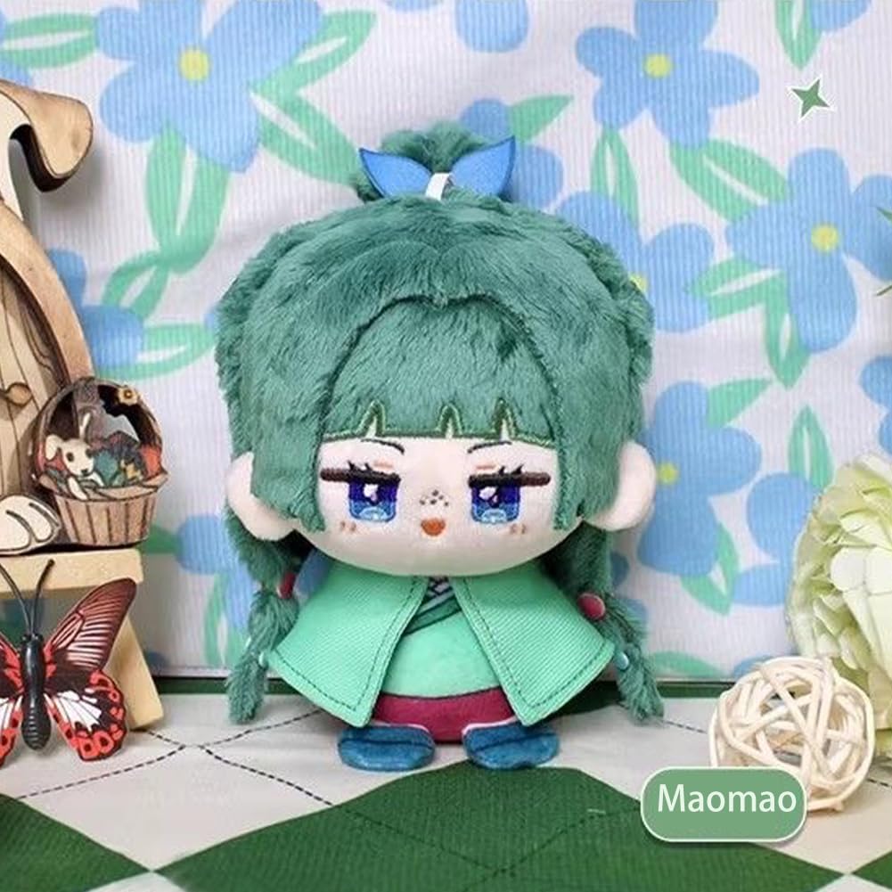 Zhongkaihua Maomao/Jinshi Plüsch-Taschen-Anhänger, 12 cm, Anime-Plüschfigur, sitzende Pose, Cartoon-Katze, Maomao, Merch, Sofa-Dekoration, 2 Stück