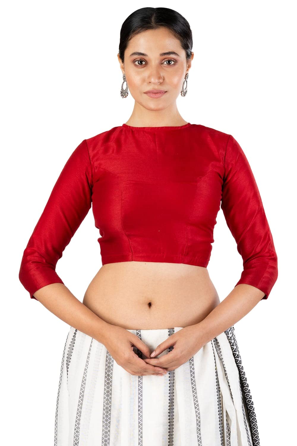 jalpaibon Satin Silk Solid Designer Blouses-JALPBL-22-70||Readymade Blouse for Women ||JALPBL-22-70-picture-2