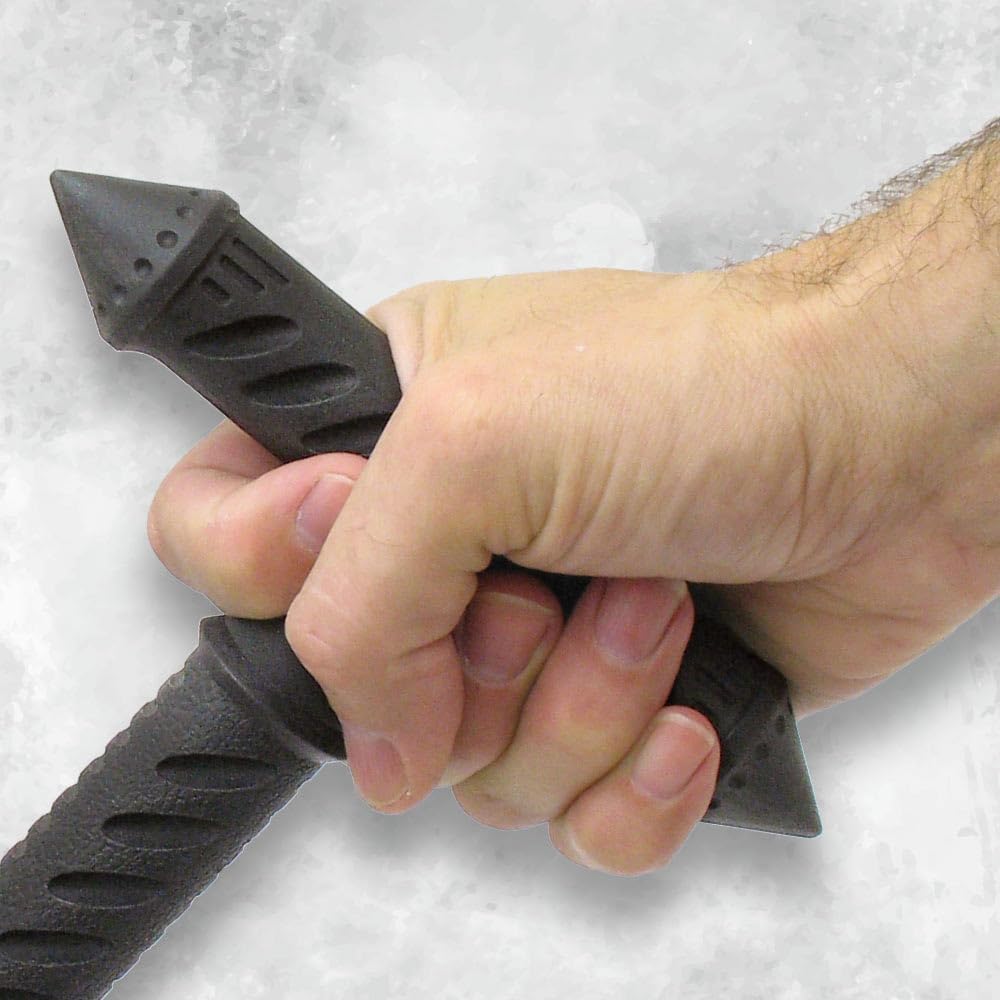 Night Watchman’s Staff | Reinforced Injection-Molded Nylon | Textured T-Grip Handle | Removable Slip-Free Rubber Toe | Handy Multipurpose Tool | 37 1/16" Overall Length