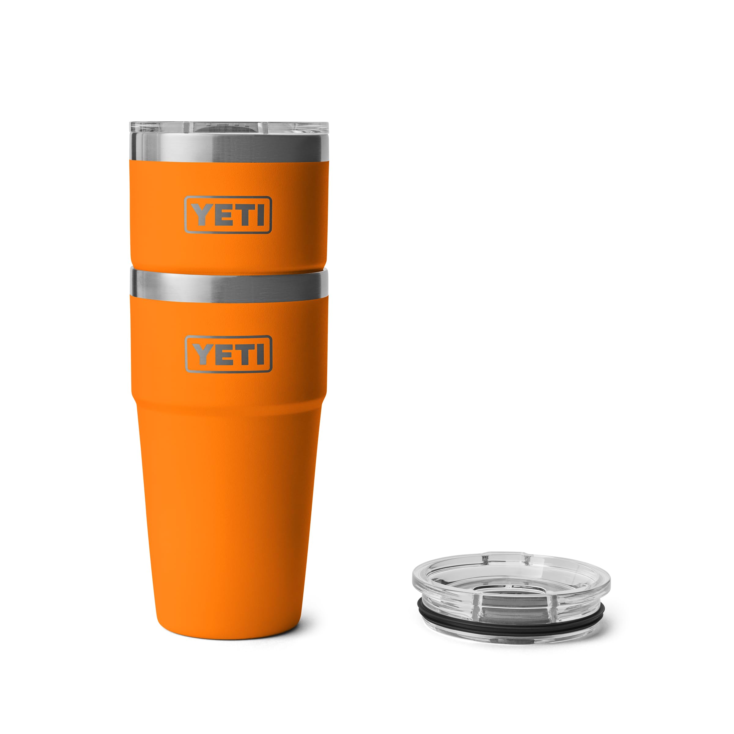 YETI Rambler Cup – Gobelet isotherme en acier inoxydable avec couvercle Magslider, 591 ml, crabe royal