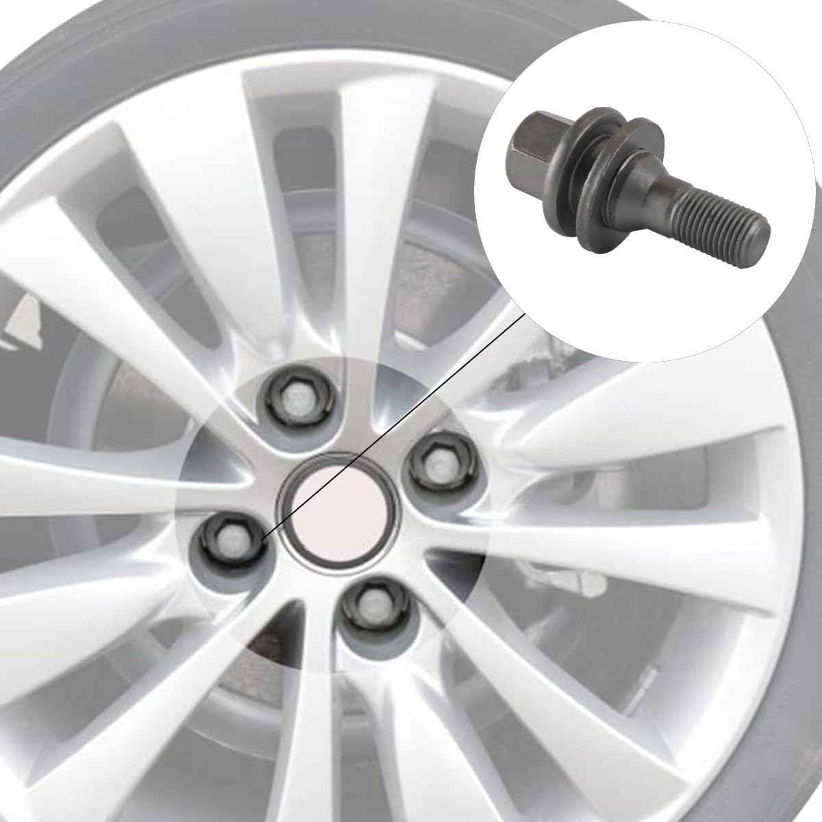 4 PZ M12 Bulloni Ruota Dadi per Citroen Peugeot Viti per Pneumatici 206 207 308 407 Bulloni Ruota C2 C3 C4 C5
