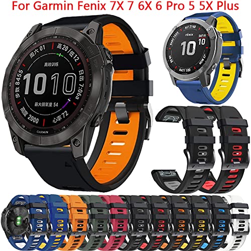 Bracelet montre Garmin Fenix 5 Plus silicone interchangeable 22mm - 2