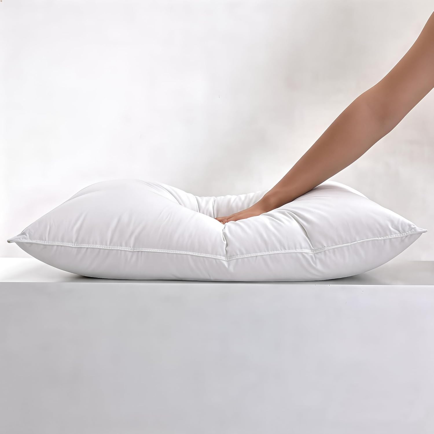 Bed Pillows Queen Size, Feathers Down Pillow for Sleeping(20”x28”)