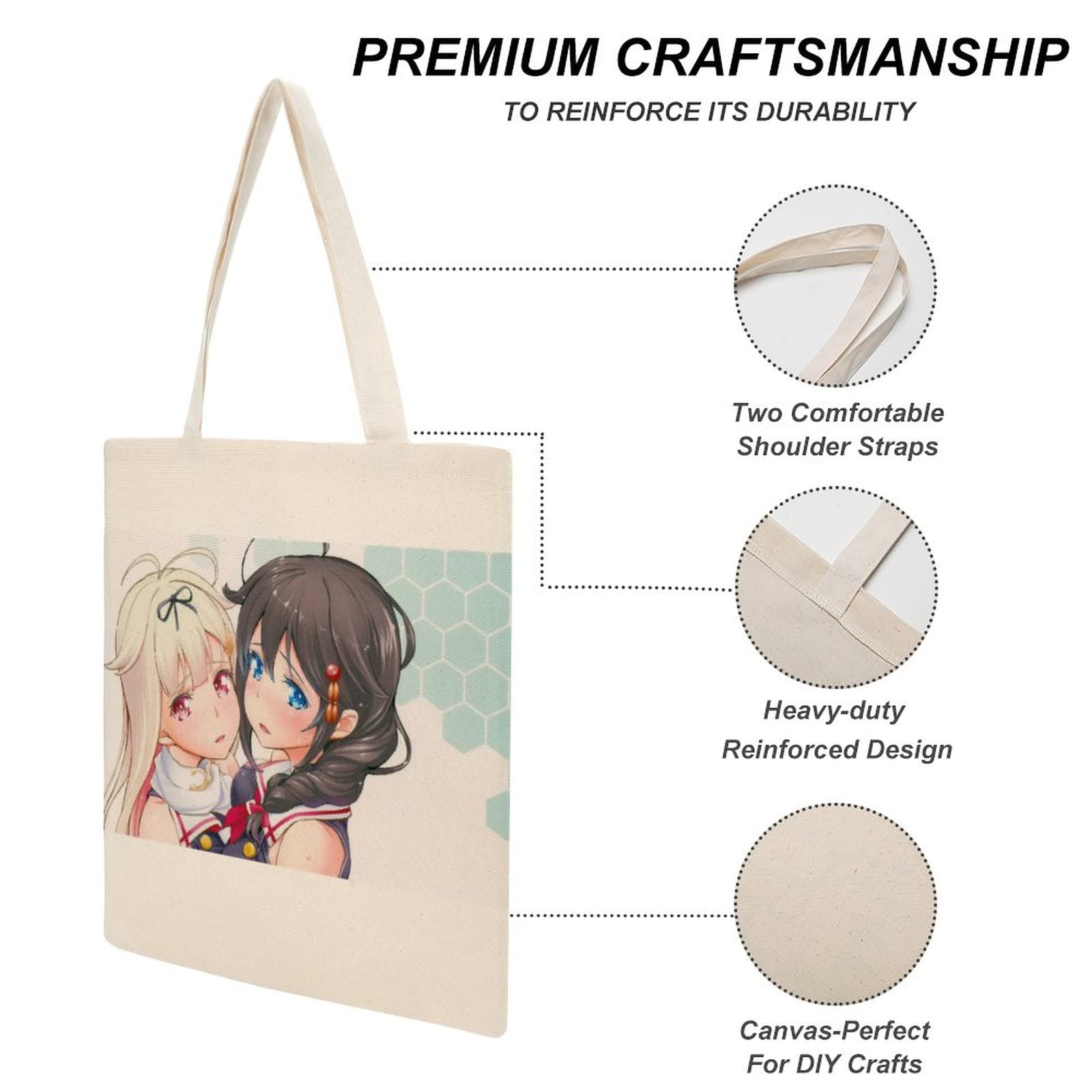 Amazon.co.jp: 艦これ 夕立&時雨シンプル トートバッグ 大きめ 肩掛け