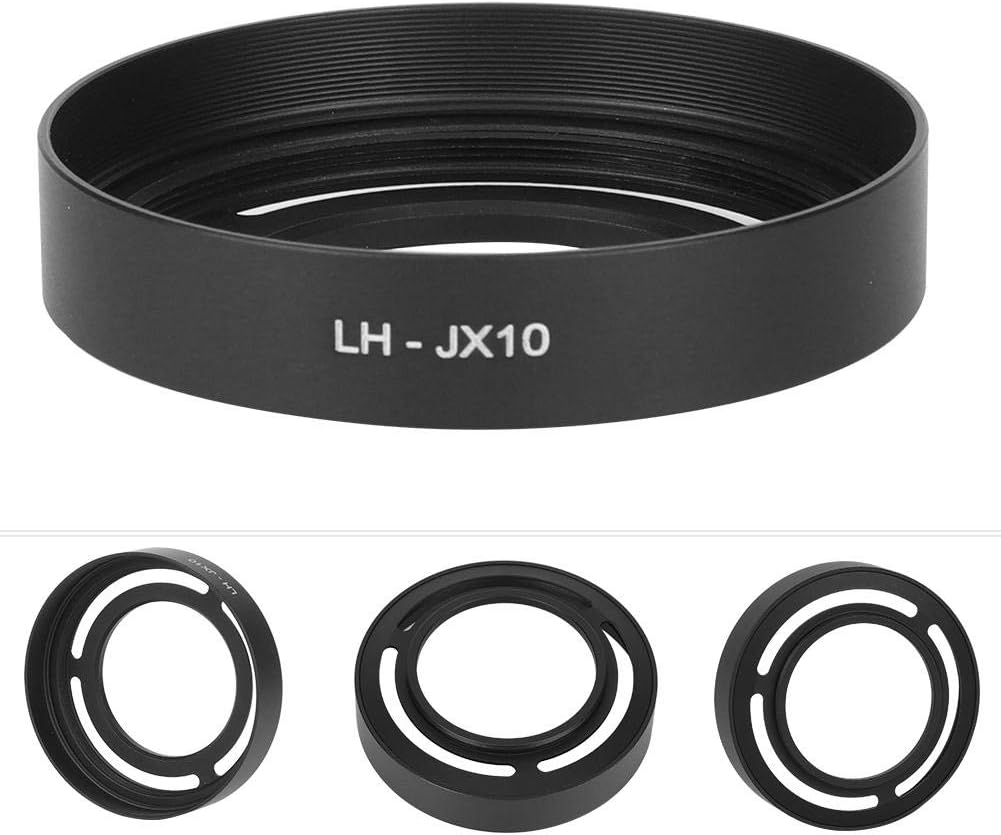Hollow Metal Lens Hood - Compact Lens Hood - Detachable Camera Lens Hood - for X10/X20/X30 Camera(Black)